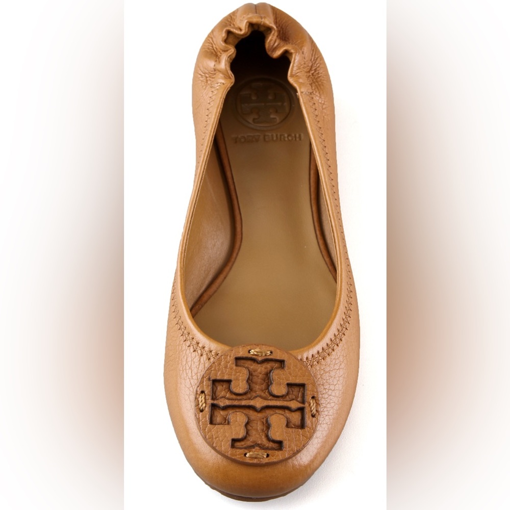 Tory Burch Reva Flat Royal Tan (Size 10)